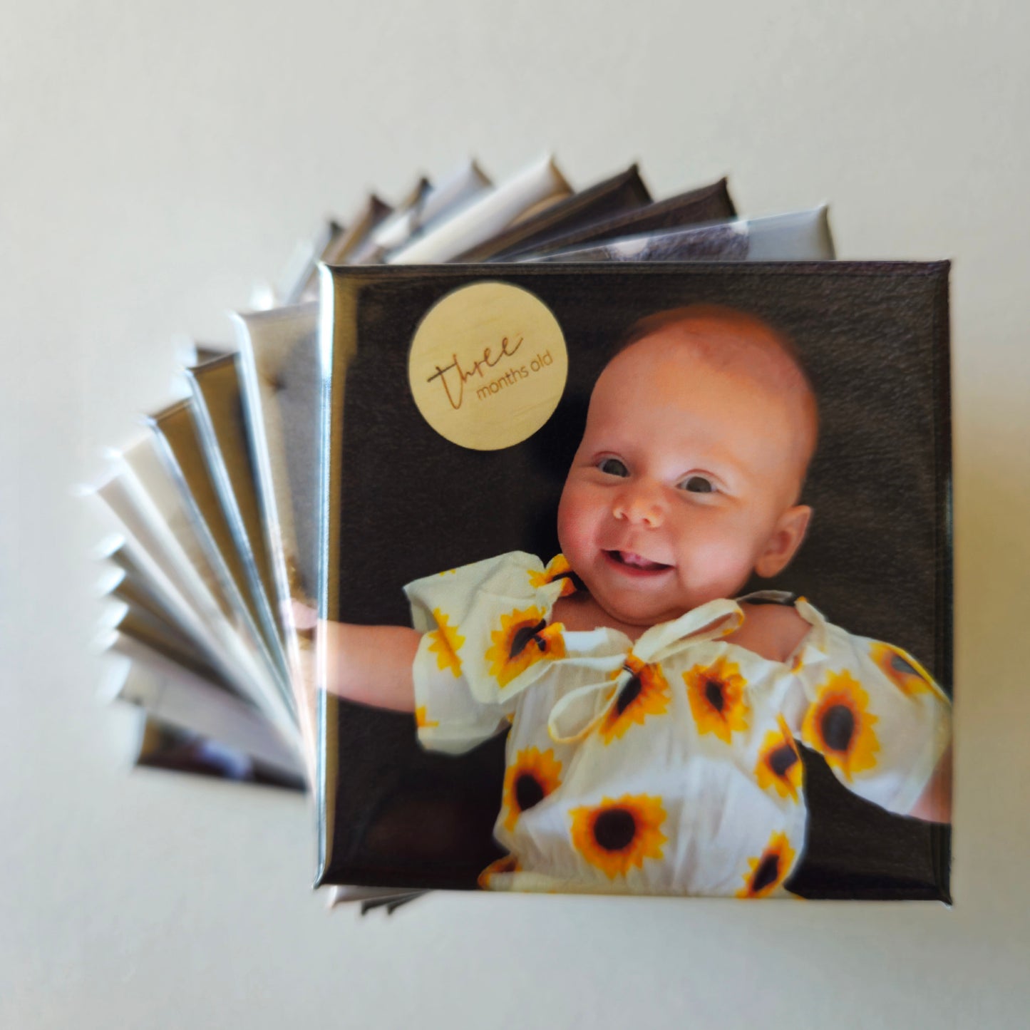 Custom Square Photo Magnets - Sets of 6, 9 or 12